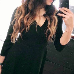 Banana Republic black dress WITH POCKETS size 4